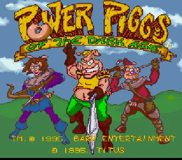 Power Piggs of the Dark Age (USA) screen shot title